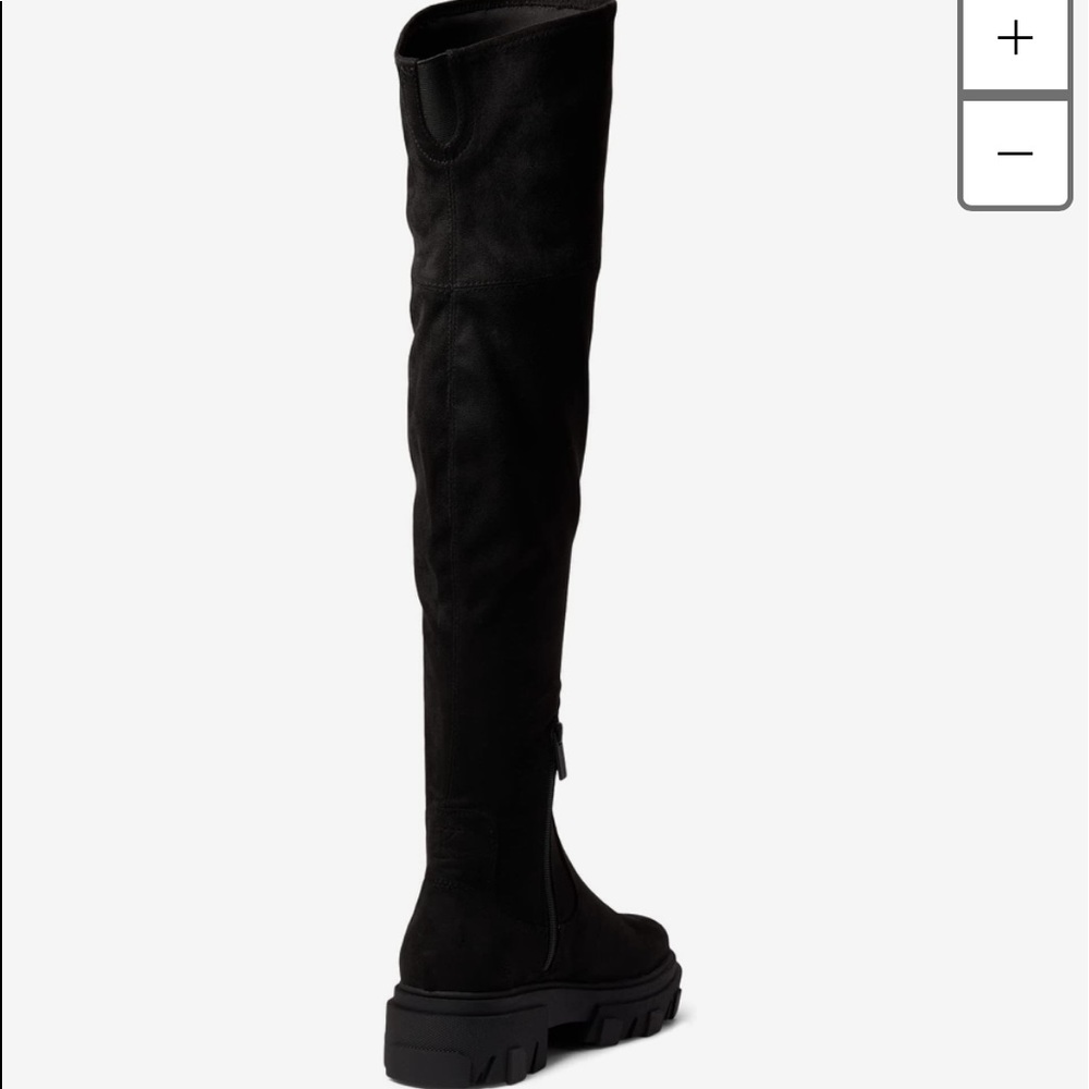 Calvin Klein Linnie 2 Black suede Boot size 9 new without box never used - Picture 2 of 8